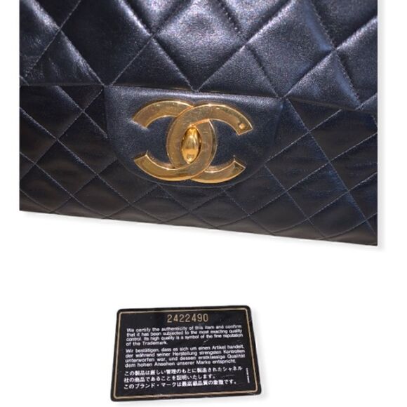 Classic Large Black Quilted Chanel Flap Bag - Picture 11 of 16